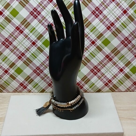 Hand Crafted Multi Strand Stretchy Beaded Tassel Bracelet Fashion Jewelry #42 - Picture 8 of 9